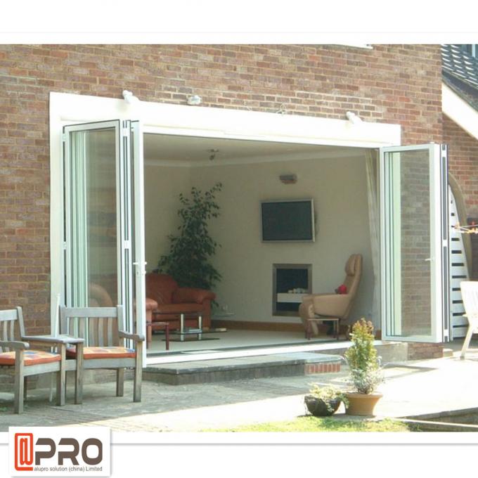 Puertas de plegamiento de aluminio durables de encargo con triple