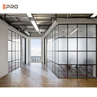 La oficina moderna insonora movible divide la pared de separación incombustible de la pared de cristal de los paneles 108m m