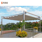 Gazebos Pérgola retráctil de aluminio Toldo Techo plegable automático Sombreado para patio al aire libre