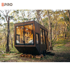 Casas prefabricadas de madera de pared de 200 mm EPS lujoso pequeño remolque de loft de viaje estructura de acero ligero