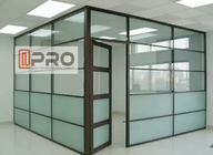 Cubicles de vidrio personalizados paredes de oficina moderna particiones de vidrio 2.0mm sistema de pared