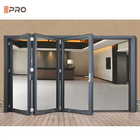 Sistema de puertas plegables de aluminio moderno Puerta plegable de plexiglás de ascensor