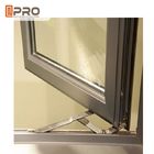 Marco rasante de aluminio opcional Windows del color con la ventana de aluminio doble de la ventana de marco del marco de la malla de alambre de la seguridad