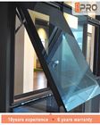 Ventana moderna del toldo de la aleación de aluminio, toldos verticales de la ventana de aluminio de la ventana de los toldos de la ventana de vidrio del toldo del ahorro de espacio