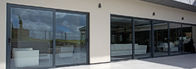 Puertas de desplazamiento de aluminio del patio de la prueba del aire, slidin de aluminio de la puerta francesa de la puerta de desplazamiento de la diapositiva exterior horizontal de las puertas de cristal