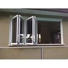 Color plegable de aluminio de Windows de la prueba del viento opcional con el plegamiento de cristal doble aislado del hardware de la ventana del plegamiento del balcón