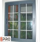 Puertas de desplazamiento de aluminio antienvejecedoras del patio para la ventana de desplazamiento de aluminio modificada para requisitos particulares casa interior del precio del color