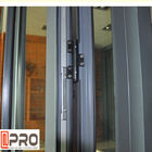 Plegamiento de aluminio antienvejecedor Windows, BI horizontal al aire libre de la puerta del doblez del BI de los lowes de Windows del plegamiento que dobla puertas exteriores