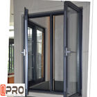 La fabricación de aluminio Windows del marco doble para la casa balancea ventanas dobles del marco de la tormenta de aluminio abierta del estilo