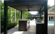 Pérgola al aire libre modificada para requisitos particulares del jardín moderno de aluminio de las lumbreras