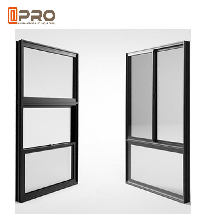 Solo doble americano Hung Thermal Break Aluminum Window/ventana de marco de desplazamiento vertical