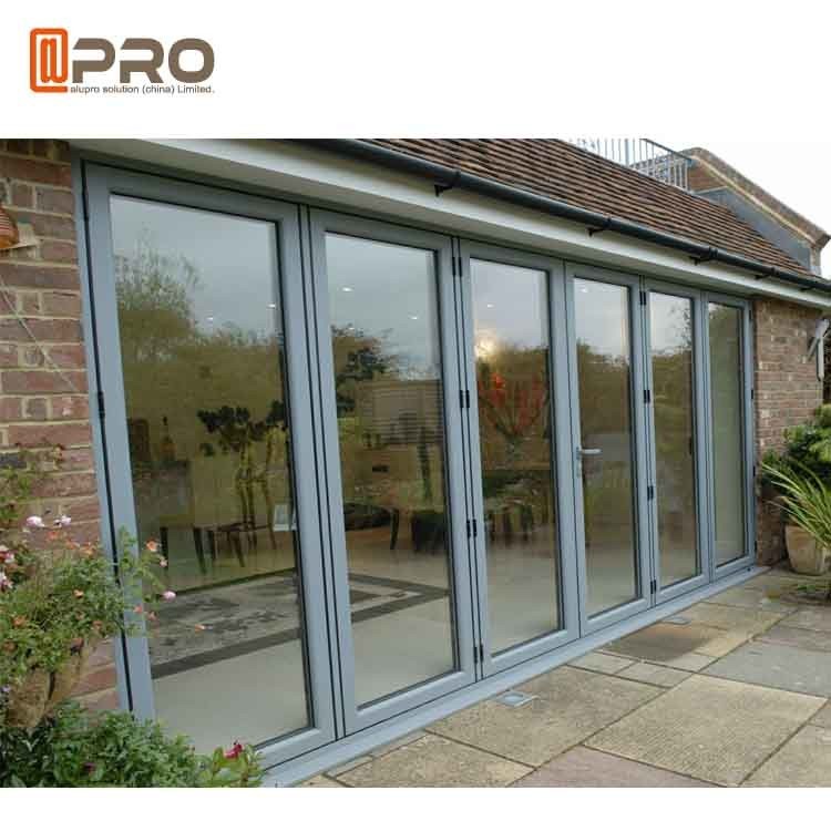 puerta de plegamiento interior temporal interior de aluminio plegable