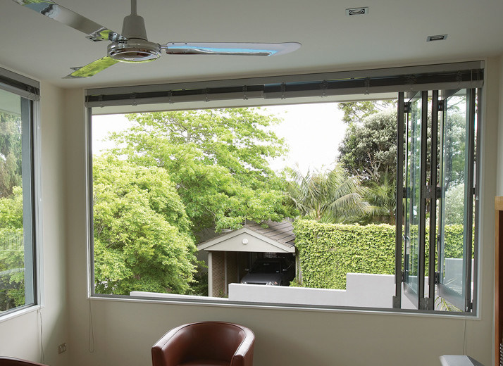 puerta exterior plegable de cristal moderada del doblez del BI de la