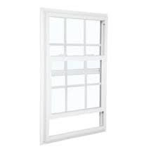 Hardware americano de aluminio modificado para requisitos particulares de Hung Window With Glass Type del color solo