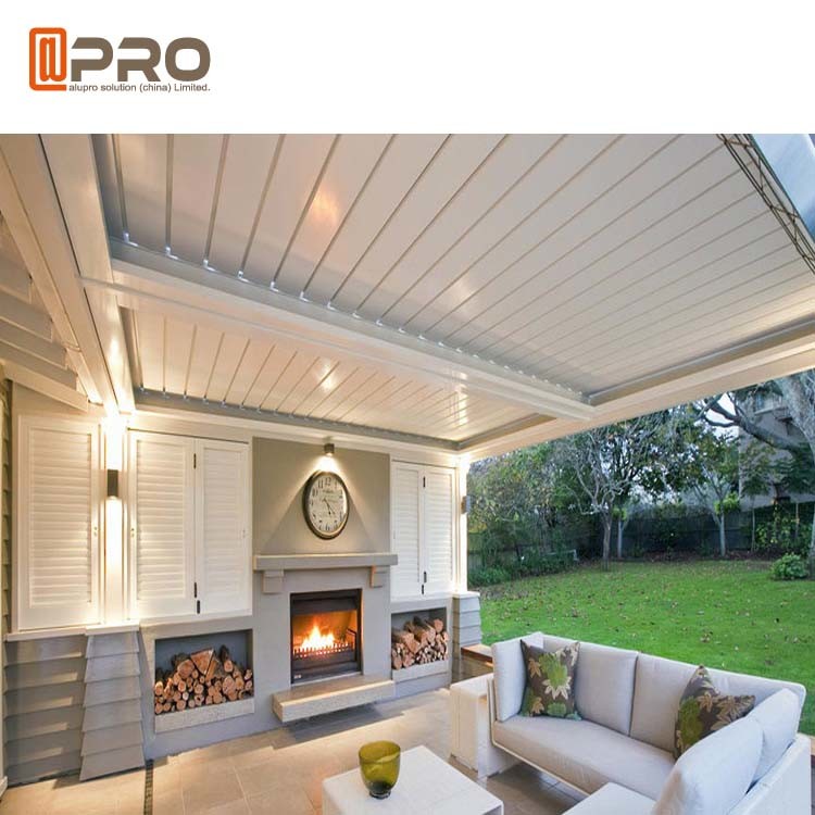 Anti - pérgola de aluminio automática aislada calor ultravioleta con el