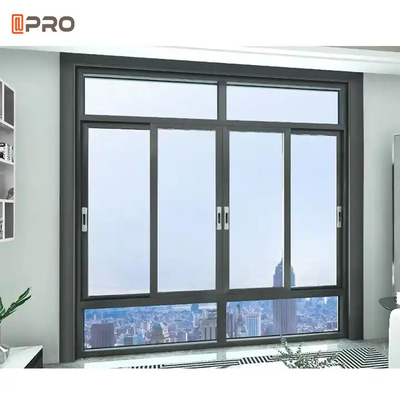 Aluminio Anti robo doble de vidrio de inclinación y vuelta de la ventana a prueba de sonido para residencial
