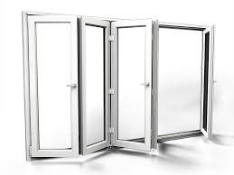Puertas de la ventana del plegamiento del acordeón/ventana plegable de aluminio del plegamiento del hardware de la ventana del plegamiento del balcón de la resistencia del polvo de la ventana