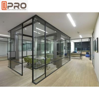Divisiones frescas de la oficina de la pared desprendible de cristal de aluminio moderna del marco