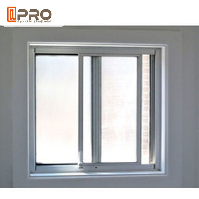 el polvo cubrió la ventana de desplazamiento de aluminio, ventana de desplazamiento de aluminio del estilo europeo, tamaños de desplazamiento estándar de la ventana de aluminio