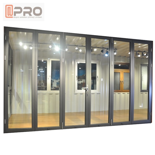 Las puertas de plegamiento de aluminio cubiertas polvo para el