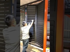6063 -T5 Safety Aluminum Exterior Shutters Waterproof For Hotel