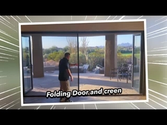 Puertas correderas de vidrio de aluminio de 2 mm de doble acristalamiento premium resistentes a la intemperie 2.1m de altura