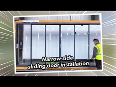 Puertas correderas de vidrio de aluminio de 2 mm de doble acristalamiento premium resistentes a la intemperie 2.1m de altura