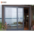 Esmalte doble insonoro de aluminio exterior modificado para requisitos particulares de la puerta deslizante
