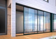 Las puertas de desplazamiento de aluminio exteriores modificadas para requisitos particulares Harricane del patio impermeabilizan la gafa de seguridad laminada resistente