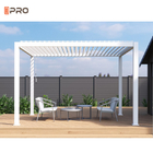 La pérgola de aluminio moderna del jardín al aire libre cubre prenda impermeable del tejado de la lumbrera