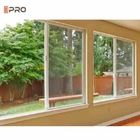Aluminio o PVC de la prenda impermeable de la ventana deslizante del doble acristalamiento del color bronce