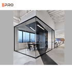 El Smart Glass del restaurante de la sala de reunión divide el divisor interior de aluminio 8m m de la pared