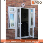 Puertas con bisagras de aluminio blancas negras modernas enormes de la seguridad de la profesión de las puertas para el hogar