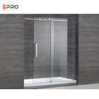 Puertas de baño de aluminio thinkness de 1,4mm, puerta de cristal de inodoro sin marco Interior deslizante para Hotel