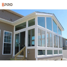 Sala de sol de vidrio exterior Florida Sala para jardín Casa de vidrio Baño de aluminio