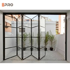 Cuadros de aluminio modernos Puerta doble de vidrio interior de vidrio