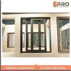 2.0mm espesor de aluminio ventanas correderas Sash Materiales de ventanas con pantalla balcón vidrio doble