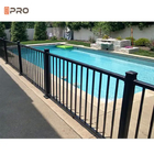Barandilla de aluminio moderno Seguridad de la piscina Cercas de piso montado Resistencia a las intemperie