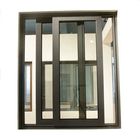 Ventanas deslizantes de aluminio abiertas verticales con pantalla de vidrio ventanas deslizantes renovación para casa