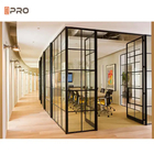 Estación de trabajo moderna Interior de vidrio Pared de oficina Particiones de personalización Marco de aluminio