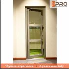 El aluminio moderno del vidrio del cuarto de baño articuló las puertas deslizantes para el hin inoxidable con bisagras doble de aluminio de la puerta de la puerta de la casa residencial