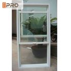 Color blanco de Windows del marco de aluminio del aislamiento de calor con el vidrio moderado doble