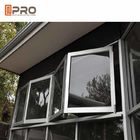El doble de la resistencia del polvo esmaltó las ventanas BI-plegables de Windows/de Windows del plegamiento de aluminio para las puertas de aluminio del patio del plegamiento del BI