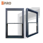 Solo doble americano Hung Thermal Break Aluminum Window/ventana de marco de desplazamiento vertical