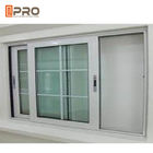 Desplazamiento de aluminio de desplazamiento de desplazamiento vertical de aluminio del vidrio de la ventana de la vertical de la cortina del balcón de Windows de la casa moderna simple