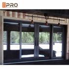 El pequeño retrete Windows de desplazamiento de aluminio del aislamiento sano pulveriza la puerta vertical de capa de la ventana de desplazamiento del precio de la ventana de desplazamiento