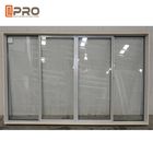 La oficina revestida Windows de desplazamiento de aluminio interior del polvo modificó la ventana de desplazamiento para requisitos particulares del mecanismo del perfil de la ventana de desplazamiento del tamaño