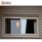 El impacto de desplazamiento Windows seguro del huracán de la fabricación de aluminio negra para el hogar protege la ventana de desplazamiento de aluminio de los materiales