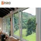 Inclinación y vuelta de apertura horizontales Windows de aluminio, ventana esmaltada doble de madera del modelo