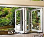 Windows plegable de aluminio plegable de cristal para el plegamiento plegable económico de energía del plegamiento del vidrio de la ventana de la pantalla de la ventana de la cocina